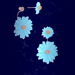 Beautiful Bloom Two Piece Floating Earrings